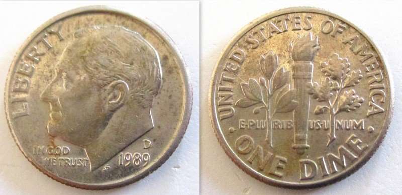 A 5 DOLLAR AMERICAN BANKNOTE AND A LOT OF AMERICAN COINS