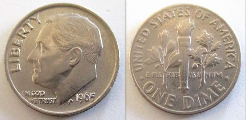 A 5 DOLLAR AMERICAN BANKNOTE AND A LOT OF AMERICAN COINS