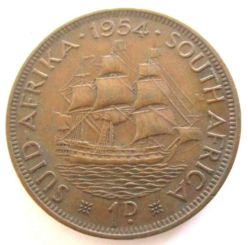 A 1954 SOUTH AFRICAN PENNY