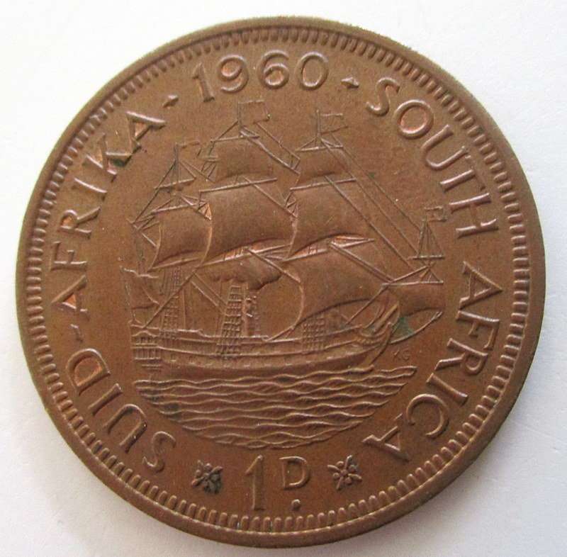 1960 SOUTH AFRICAN PENNY