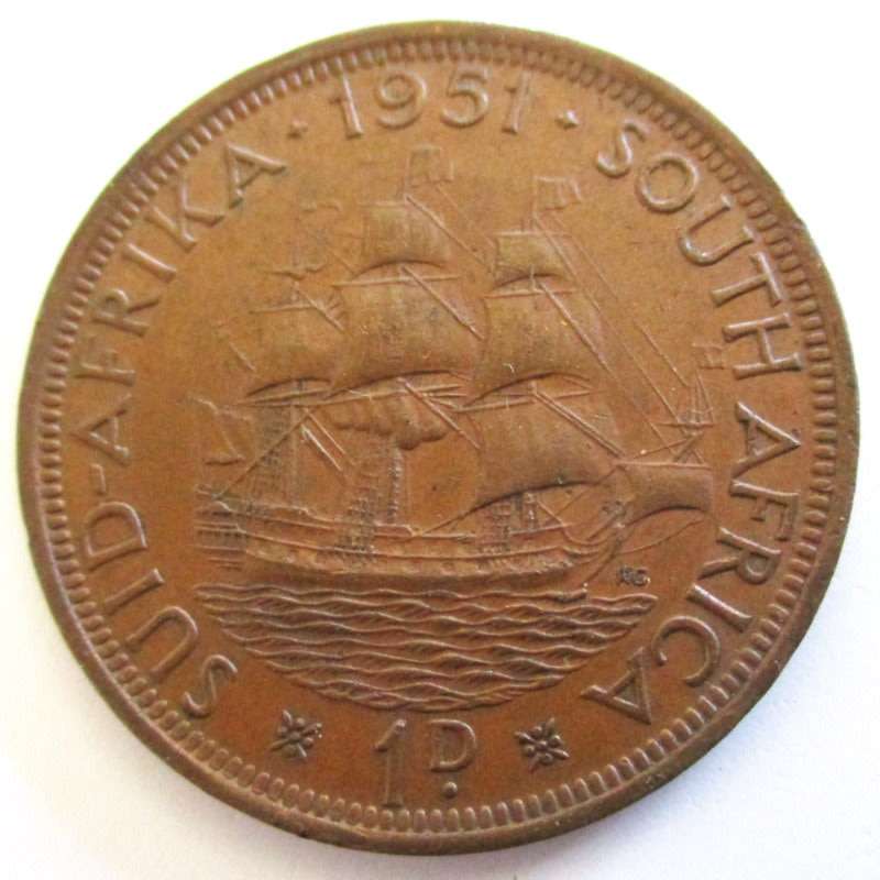 A 1951 SOUTH AFRICAN PENNY