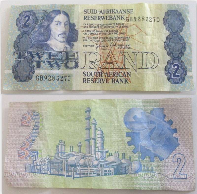 3 VARIOUS SILVER COINS AND SIX SOUTH AFRICAN BANK NOTES