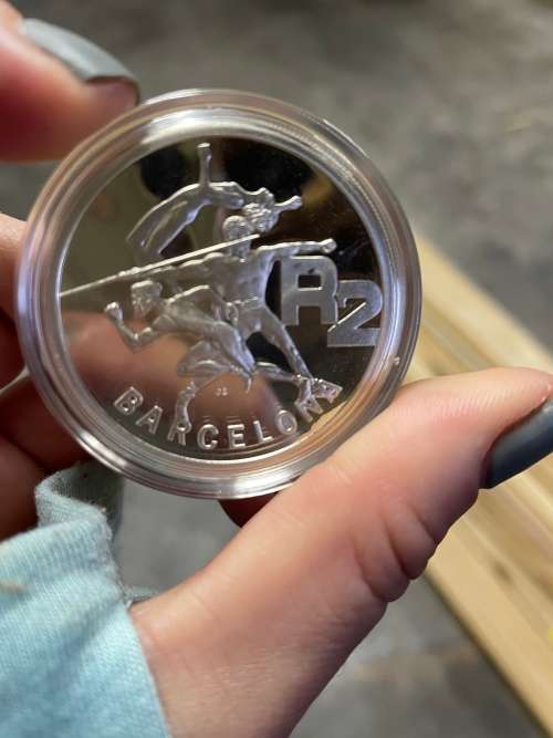 1992 Silver R2 (Barcelona Olympics) with SA Mint Box