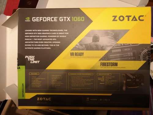 ZOTAC GeForce GTX 1060 Mini 3GB GDDR5 VR Ready Super Compact Graphics Card