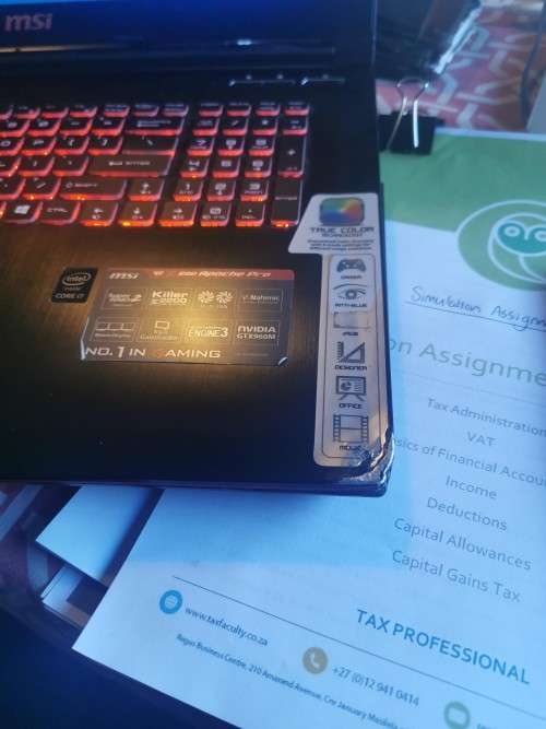 MSI GE72 2QD Apache Pro - Gaming Laptop - Renaldo only