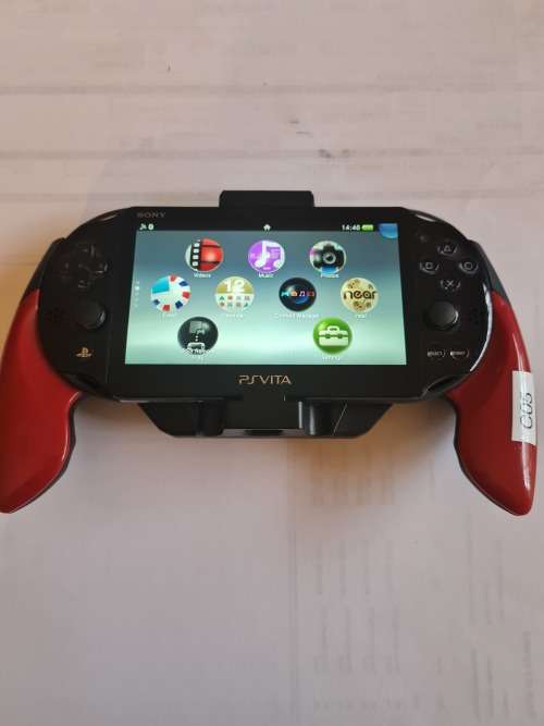PSVITA - loaded with Homebrew Henkaku 3.68 - 128gb - with gaming grips (excellent condition)