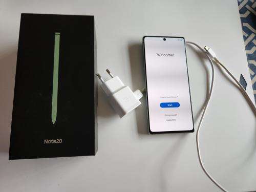 Samsung Note 20 256gb dual sim - used, good condition, with box and charger (Mystic Green)