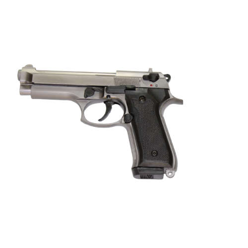 BLOW - F92 Blank Prop Gun Beretta 92FS / Vektor Z88 Replica, Fume (Black & Silver)