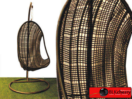 Rattan Black Cocoon Swing Chair â R1250