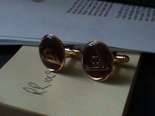 Masonic Royal Arch Cufflinks Like New!