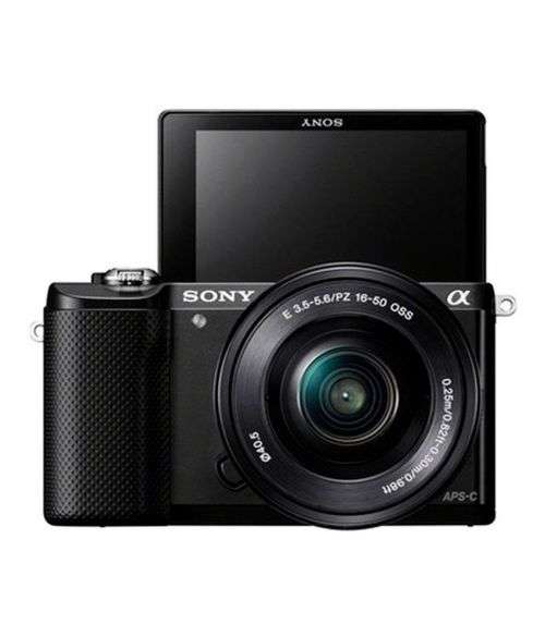 SONY ALPHA 5000 + 16-50 MM LENS | 32 GB SD MEMORY CARD|CHARGER AND CARRY BAG| DEMO CONDITION| BLACK