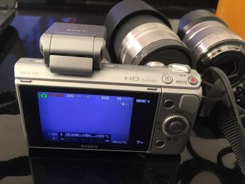 SONY NEX-5N|16.1MP | 18-55MM +55-210MM LENSES | HOODS|8 GB SD MEMORY CARD|CHARGER & BAG