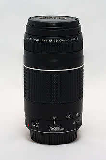 CANON ZOOM LENS EF 75-300 MM 1:4-5.6 III | CANON MOUNT | FRONT & REAR CAPS | DEMO CONDITION
