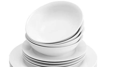 12 Piece Porcelain Dinner Set - White PLEASE READ
