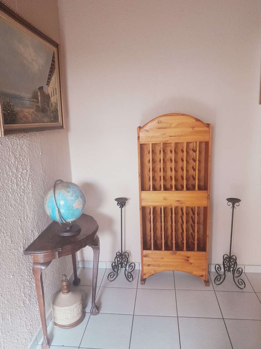 VINTAGE 60BOTTLES SOLID WOOD WINE RACK