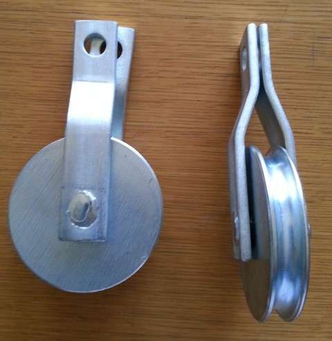 Ø80mm Snatch Block pulley 4X4 recovery Ø10mm groove