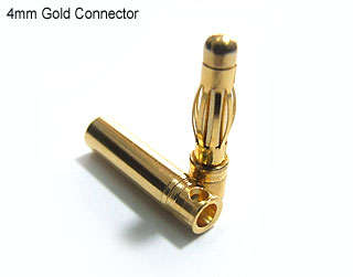 4mm Bullet Connectors 10 pairs Gold Plated