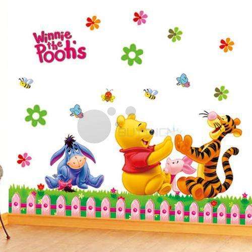 Disney Wall sticker - Winnie the pooh baby nursery mural