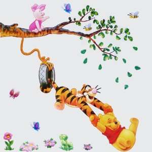 Disney Wall sticker - Winnie the pooh baby nursery mural