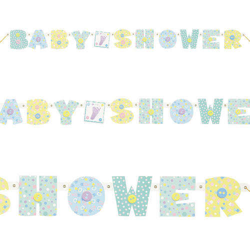Baby Shower Green banner