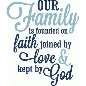 Vinyl sticker wall art - family