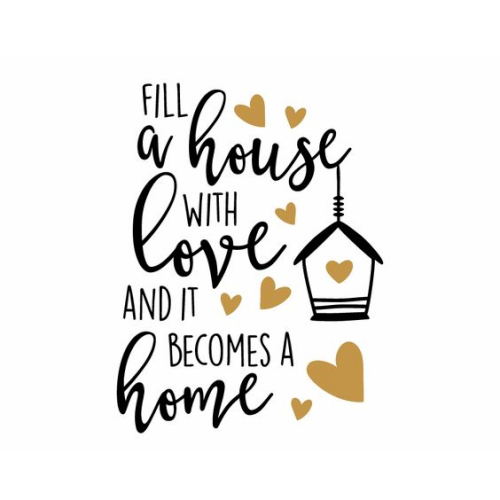 Vinyl sticker wall art - house