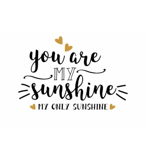 Vinyl sticker wall art - sunshine