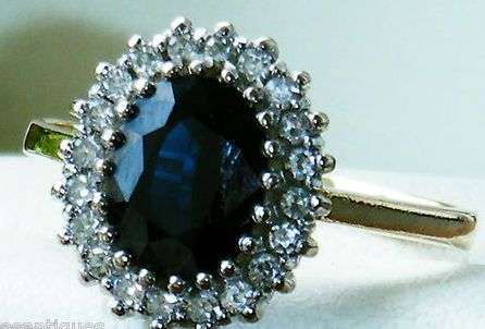 ***R48 900!!!*** LADY DI STYLE 18CT GOLD 1.75 ct DIAMOND SAPPHIRE ENGAGEMENT RING