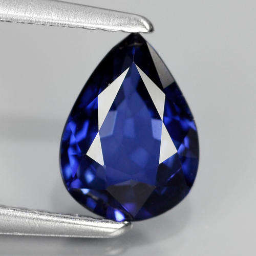 GLC CERTIFIED Natural Gem 1.07ct 7.5x5.5mm Pear Blue SAPPHIRE, CEYLON