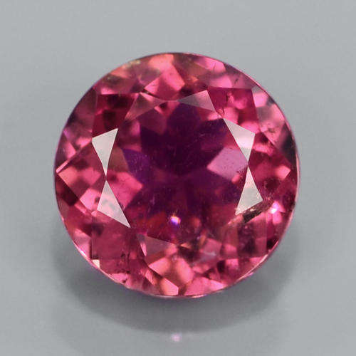 1.02ct 6.5mm Round NATURAL Pink TOURMALINE GEM, MOZAMBIQUE