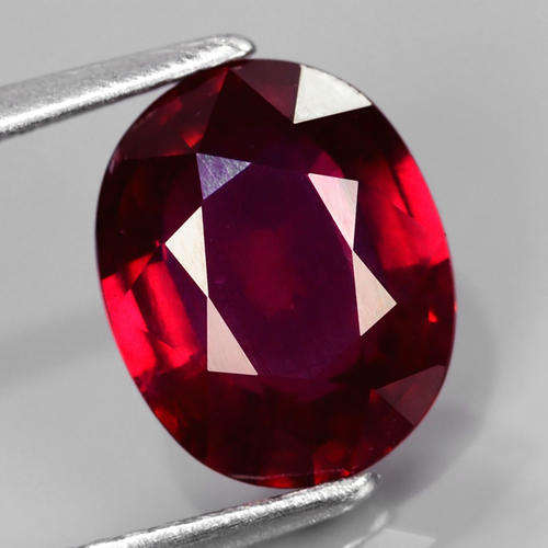 ***IN STOCK!!*** GLC CERTIFIED 3.20ct 10x8mm Oval Natural Deep Pigeon Blood Red RUBY, MADAGASCAR