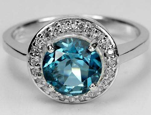 ***IN STOCK!!!***REAL STONES!!!*** NATURAL AAA LONDON BLUE TOPAZ STERLING 925 SILVER RING 8