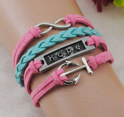 INFINITY VELVET LEATHER BRACELET