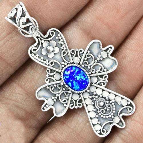 ***IN STOCK!!!*REAL STONES!!!*** OPAL 925 STERLING SILVER PENDANT JEWELRY