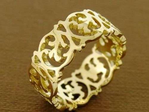 SUPERB 9ct SOLID Gold Victorian Scrolls Full Eternity Ring
