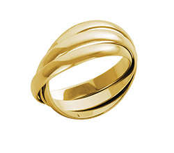 ***IN STOCK!!*** 9 ct Solid Yellow Gold Russion Wedding ring size 7 1/4