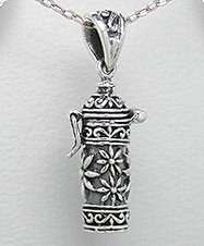 ***IN STOCK***GORGEOUS REAL 925 SOLID SILVER PRAYER BOX PENDANT