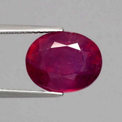 ***IN STOCK!!!***CERTIFIED!!!*** Good Color 6.26ct 11.5x9.5mm Oval Natural Top Red Ruby, Mozambique