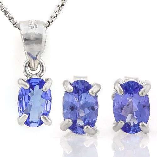 ***IN STOCK***REAL STONES!!!*** 1 1/3 CARAT GENUINE TANZANITES 925 STERLING SILVER