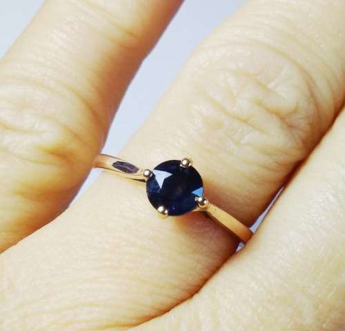 ***IN STOCK!!!***CERTIFIED SAPPHIRE!!!*** 1.14ct Natural Blue Sapphire Dress or Engagement rin