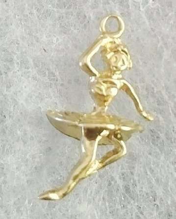 ***IN STOCK!!*** 9CT SOLID GOLD CHARM BALLERINA