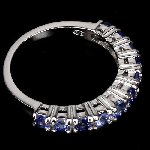 ***IN STOCK*** Natural Round 2.5mm. Top Nice Blue Violet Tanzanite 925 Silver Ring Sz 6