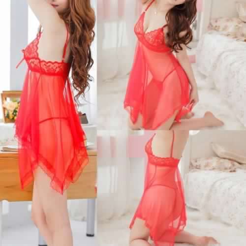 ***IN STOCK!!!***Sexy Lady Lingerie Lace Dress Babydoll Nightwear Underwear Sleepwear G-String BA