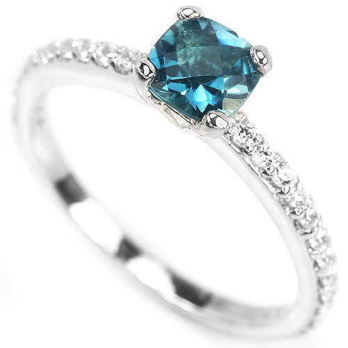 ***IN STOCK!!***REAL GEMSTONES***LONDON BLUE TOPAZ CHECKER BORD TABLE STERLING 925 SILVER RING