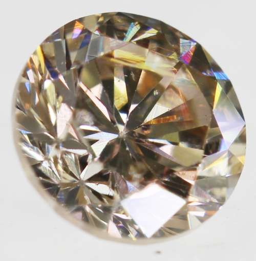 ***IN STOCK!!**Certified (R58 500) 0.70 Fancy Brown(Champaigne) VS2 Round Brilliant Natural Diamond8