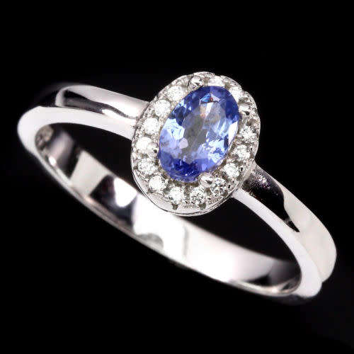 "IN STOCK"  Top Blue Violet Tanzanite 925 Sterling Silver Ring Sz 7