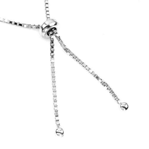 "IN STOCK" Square 3mm Raspberry Rhodolite Garnet 925 Sterling Silver Bracelet 10