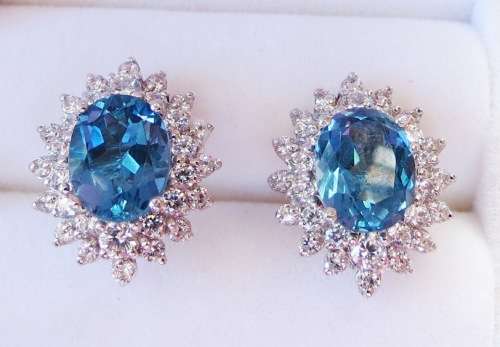 **IN STOCK!!** Real earthmined topaz set in solid sterling silver