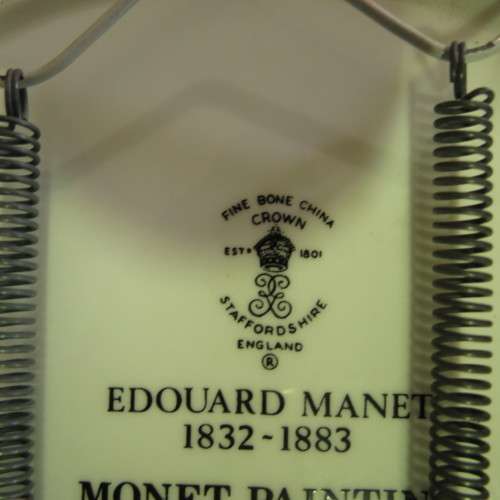 Mint condition!! Crown Staffordshire Artist Collection Plate - Artist:  Edouhard Manet