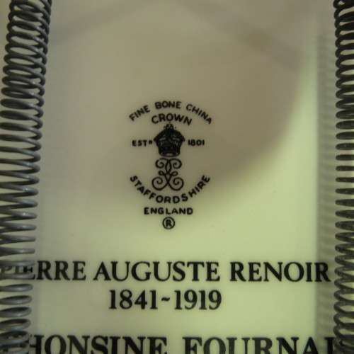 Mint condition!! Crown Staffordshire Artist Collection Plate - Artist: Pierre Auguste Renoir